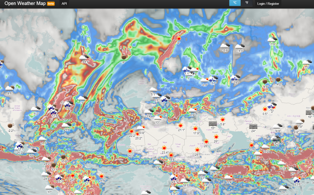 Interactive Weather Map Of The World - United States Map