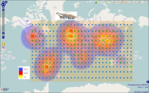 Number of genera of sauropoda by OpenWebGIS