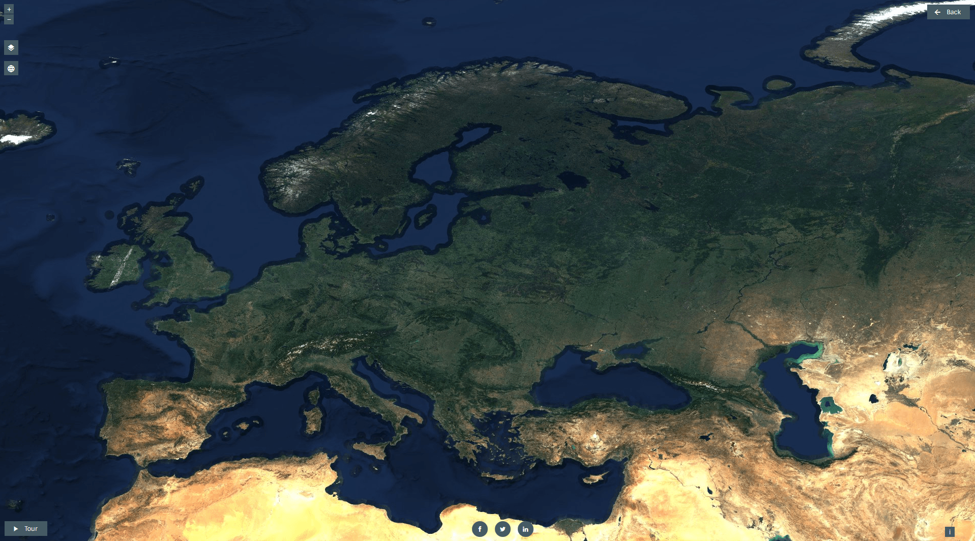 Europe and North Africa captured by Sentinel-2