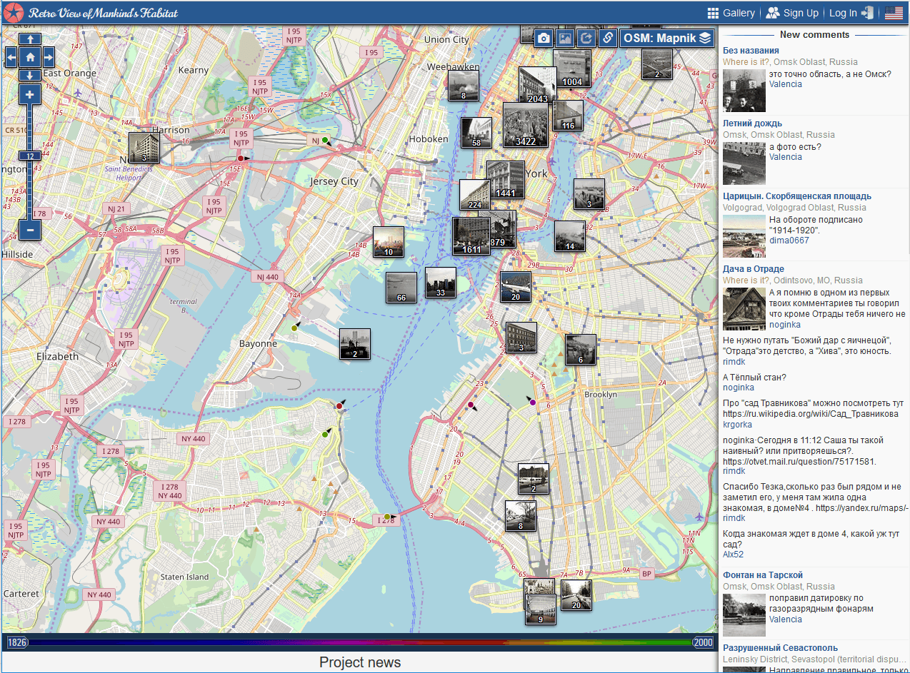 Pastvu.com overview map